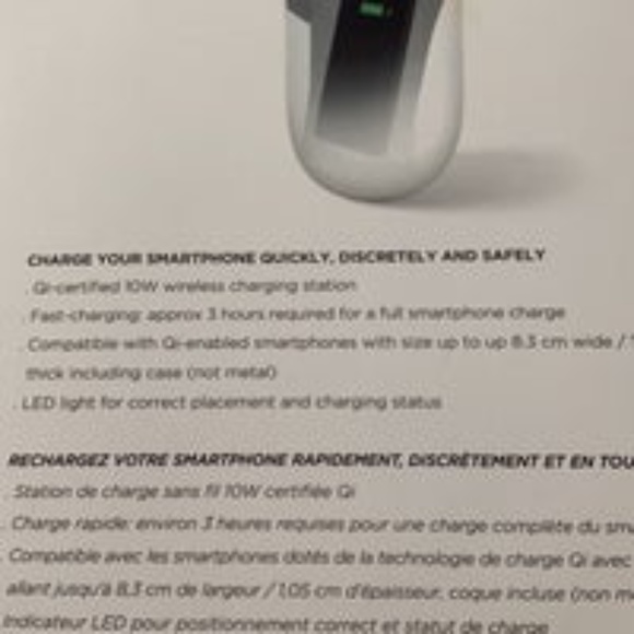 🔥HOT PRICE🔥Lexon NIB Oblio Wireless Charger & Sanitizer - Picture 6 of 7